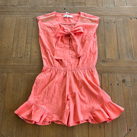 Piazza Italia coral short romper nwt - Picture 1 of 7